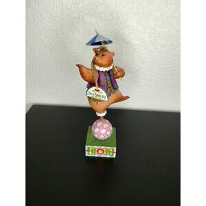 JIM SHORE ENESCO BEAR BALL PARASOL BEAR ON BALL FIGURINE 2006 HEARTWOOD CREEK